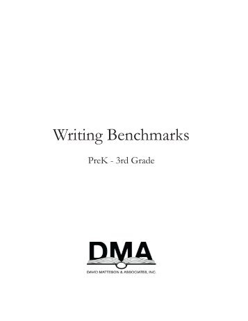 DMA Writing Benchmarks(Revised 8-17-11) - Burlington-Edison ...