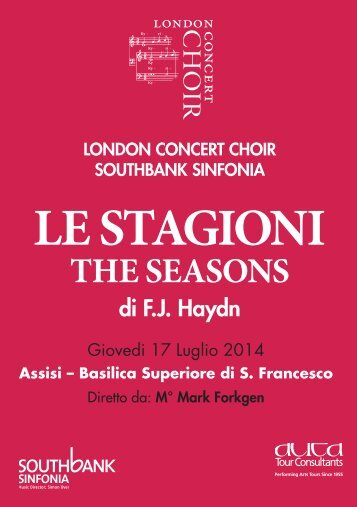 17 July 2014: Le Stagioni/The Seasons (Haydn)