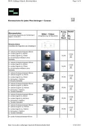 Achs-Klemmschalen - Pkw-AnhÃ¤nger-Hauck