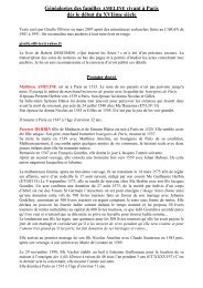 Familles AMELINE - Projet Familles Parisiennes