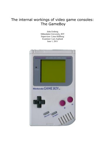 The internal workings of video game consoles: The GameBoy