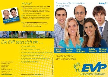 Die EVP setzt sich ein â¦ â¦ fÃ¼r starke Familien - jEVP