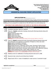 Residential Building Permit Application - City of Sedro-Woolley