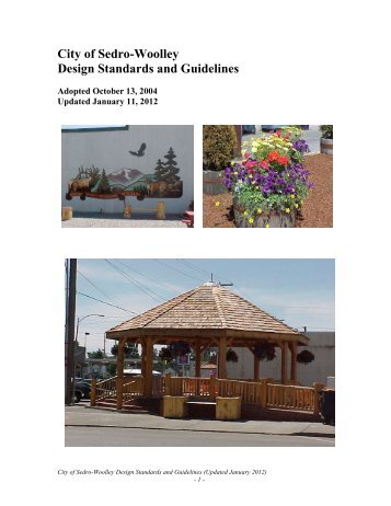 City of Sedro-Woolley Design Standards and Guidelines