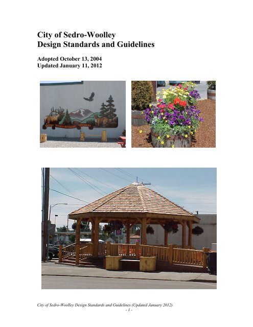 City of Sedro-Woolley Design Standards and Guidelines