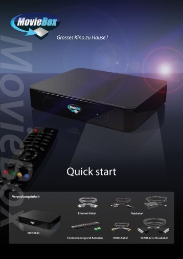 MovieBox Quick start - DVD