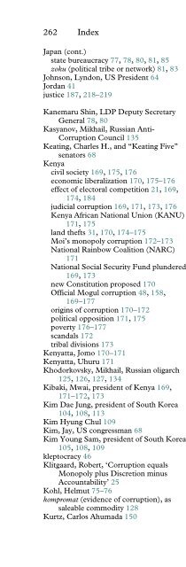 CORRUPTION Syndromes of Corruption
