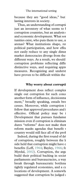 CORRUPTION Syndromes of Corruption