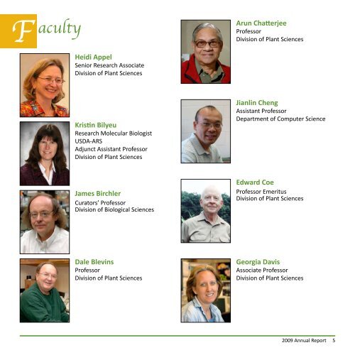 annual report - Interdisciplinary Plant Group - University of Missouri