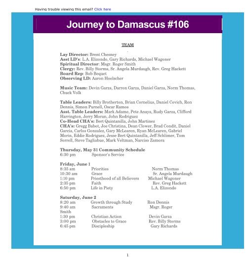 May 2012 - Journey to Damascus