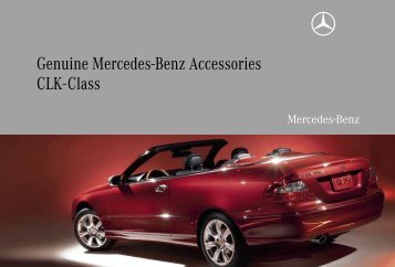 Genuine Mercedes-Benz Accessories CLK-Class - partes mercedes ...
