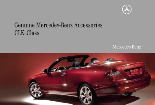 Genuine Mercedes Benz Accessories CLK Class partes mercedes