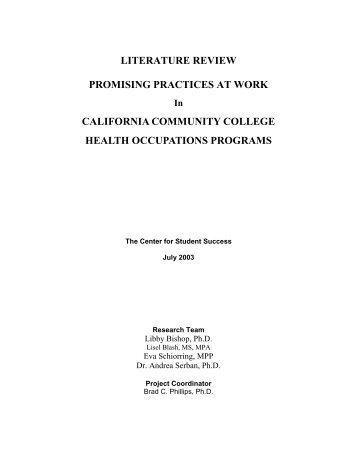 Best Practices in Health Education Literature Review - The RP Group