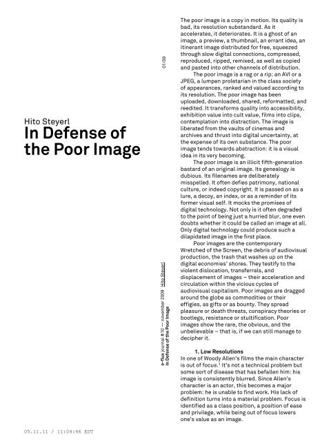 In Defense of the Poor Image - e-flux Layout Generator