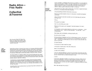 Radio Alice- Free Radio Collective A/Traverso - E-Flux