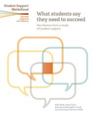 What students say they need to succeed - Saddleback College