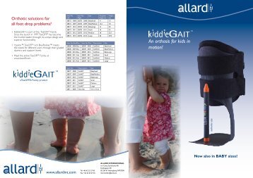 KiddieGAIT - An orthosis for kids in motion! - Allard International