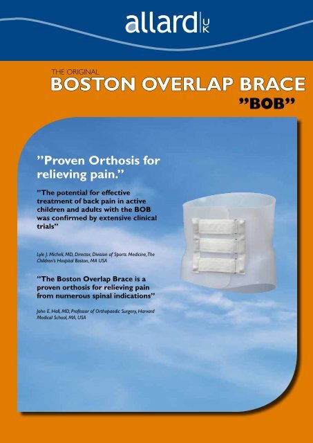 The Original BOSTON OVERLAP BRACE - Allard International