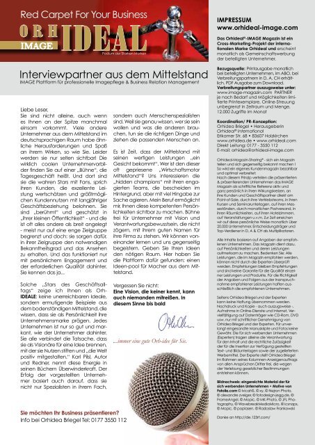 Orhideal IMAGE Magazin - März 2015