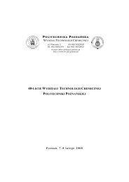 WydziaÅ Technologii Chemicznej 1968 2008