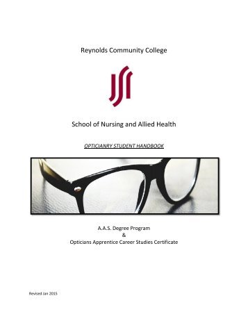 Student Handbook - J. Sargeant Reynolds Community College