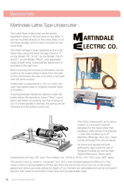 Shop Equipment Brochure - Superior Essex