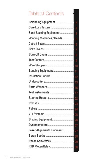 Shop Equipment Brochure - Superior Essex