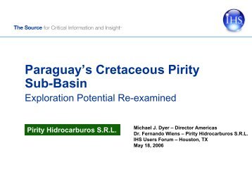 Paraguay's Cretaceous Pirity Sub-Basin - GeologÃ­a del Paraguay