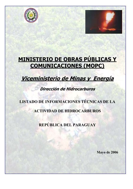 Viceministerio de Minas y EnergÃ­a - GeologÃ­a del Paraguay