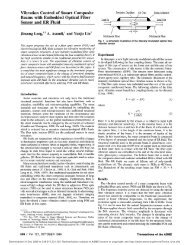 Vibration Control of Smart Composite Beams with Embedded ...