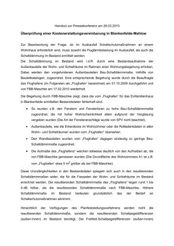 Handout zur Pressekonferenz am 26