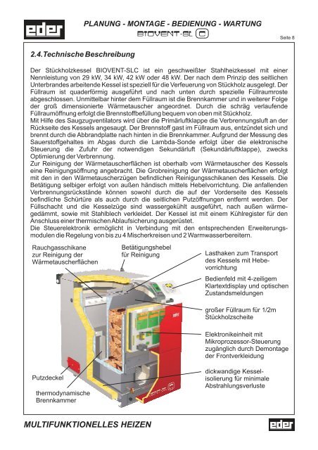 Bedienungsanleitung Biovent SLC - Eder