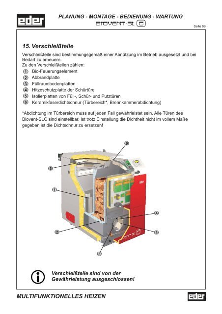 Bedienungsanleitung Biovent SLC - Eder