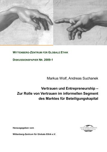 Markus Wolf, Andreas Suchanek Vertrauen und Entrepreneurship ...