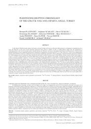 pleistocene eruptive chronology of the gÃ¶lcÃ¼k volcano, isparta angle ...