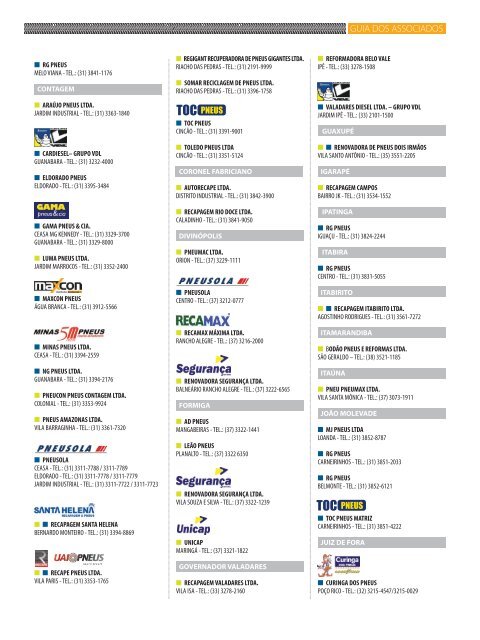 Lista de Associados - Sindipneus