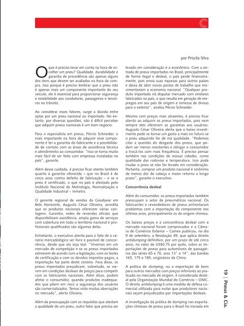 Revista Pneus e Cia nÂº20 - Sindipneus
