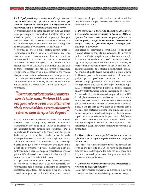 Revista Pneus & Cia. nÂº 34 - Sindipneus