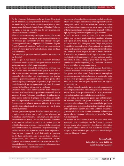 Revista Pneus & Cia. nÂº 34 - Sindipneus