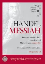 14 December 2011: Messiah (Handel)