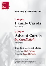 3 December 2011: Family Carols/Advent Carols