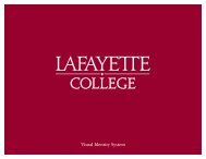 Visual Identity System - Communications - Lafayette College
