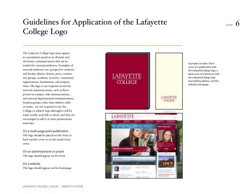 Visual Identity System - Communications - Lafayette College