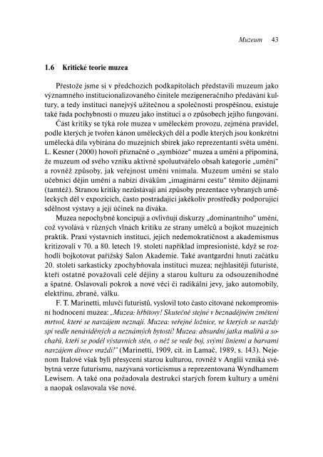 EdukaÄnÃ­ potenciÃ¡l muzea - Katedra vÃ½tvarnÃ© vÃ½chovy PdF UP