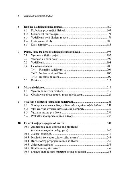 EdukaÄnÃ­ potenciÃ¡l muzea - Katedra vÃ½tvarnÃ© vÃ½chovy PdF UP