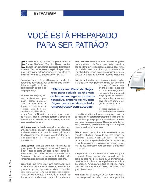 Revista Pneus e Cia nÂº31 - Sindipneus