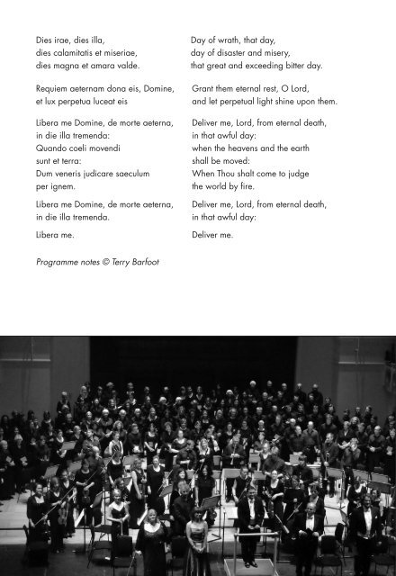 9 March 2011: Requiem (Verdi)