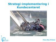 Udfordringer i Strategi-implementering - MBCE