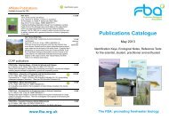 Publications Catalogue - Freshwater Biological Association