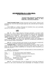 Projeto de Lei do Executivo Municipal nÂº 017/2005 - Prefeitura ...